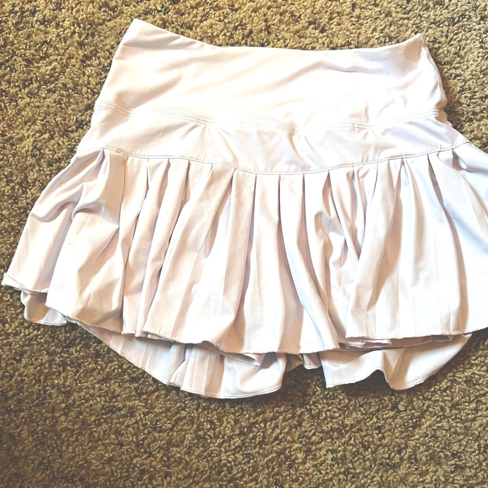 gold hidge pleaded skirt dupe